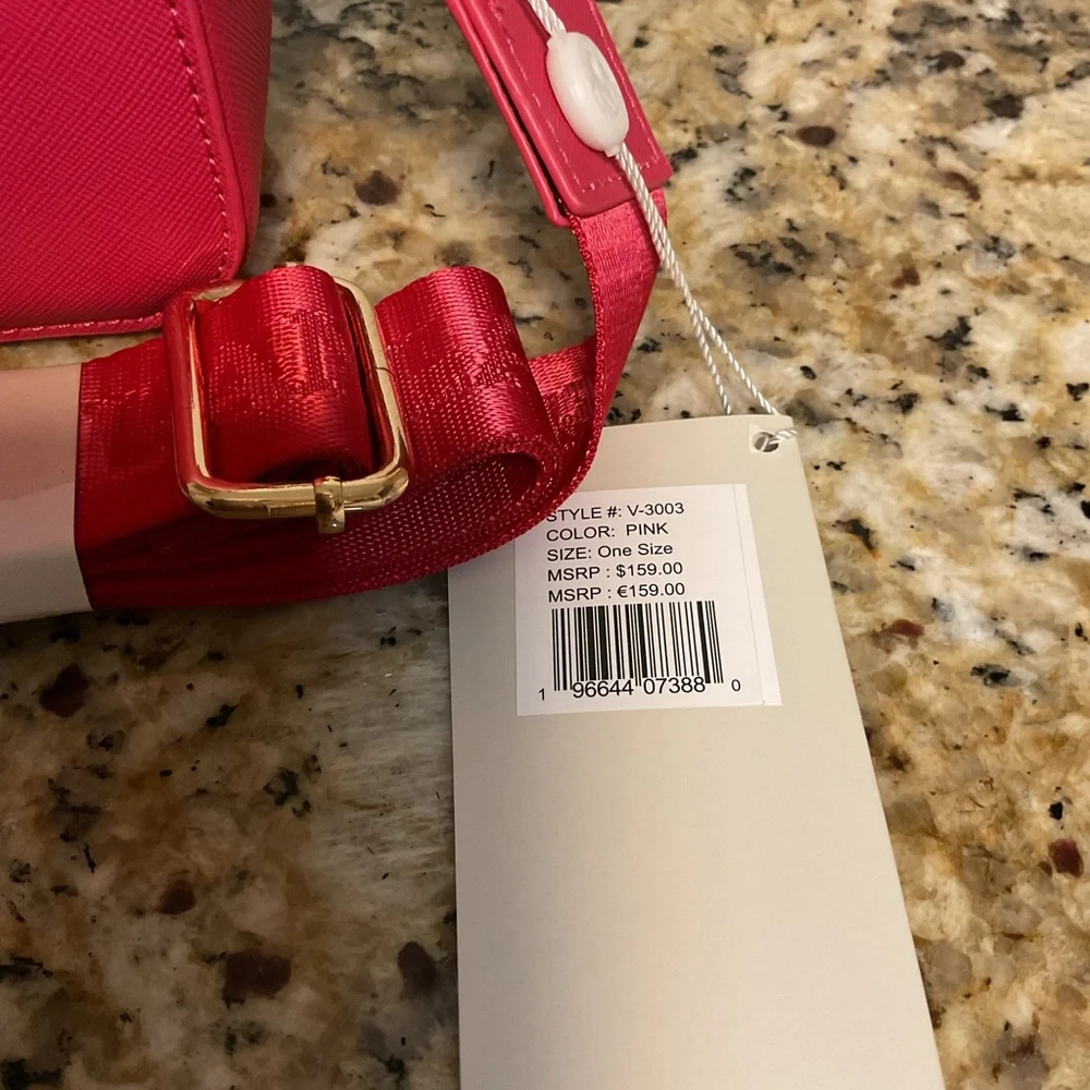 Valentino Orlandi Pink and Gold Studded Bag